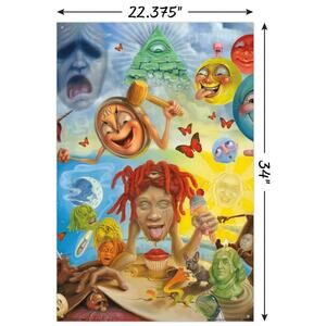 NWOT Trends International Trippie Redd - Art Wall Poster, 22.37" x 34.00"